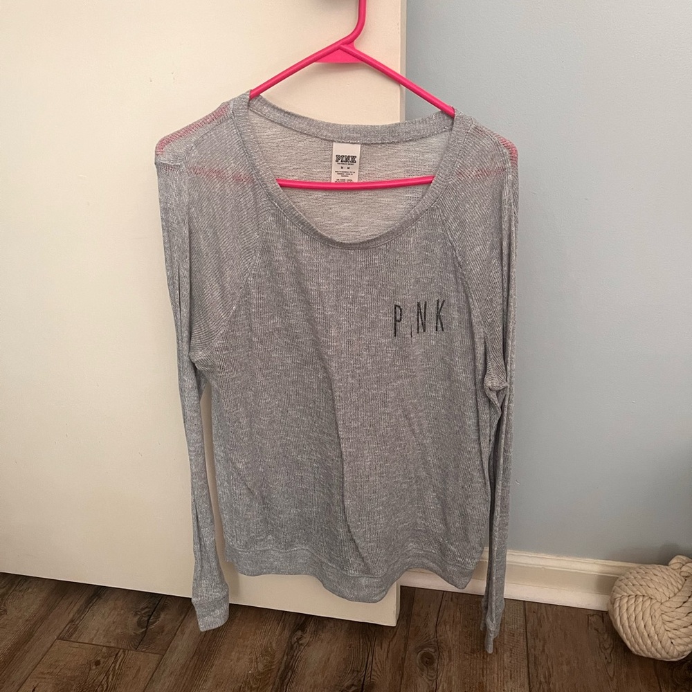 PINK Victoria's Secret Heather Gray Knit Top